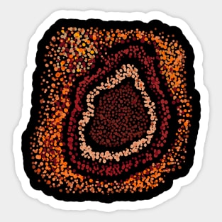 Aboriginal dots Sticker